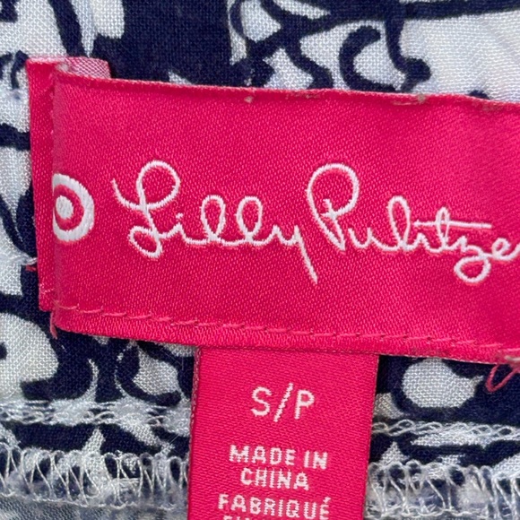 Lilly Pulitzer & Target Fish Print Elastic Waist Pull On Shorts Size - Picture 3 of 4